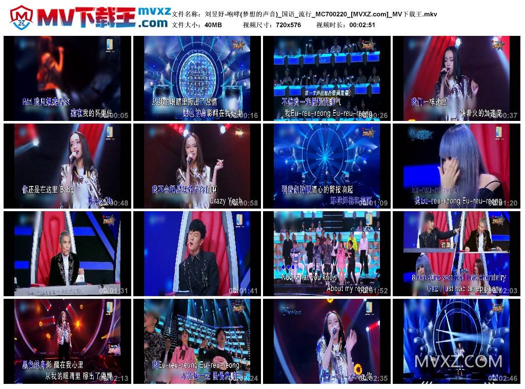 刘昱妤-咆哮(梦想的声音)_国语_流行_MC700220